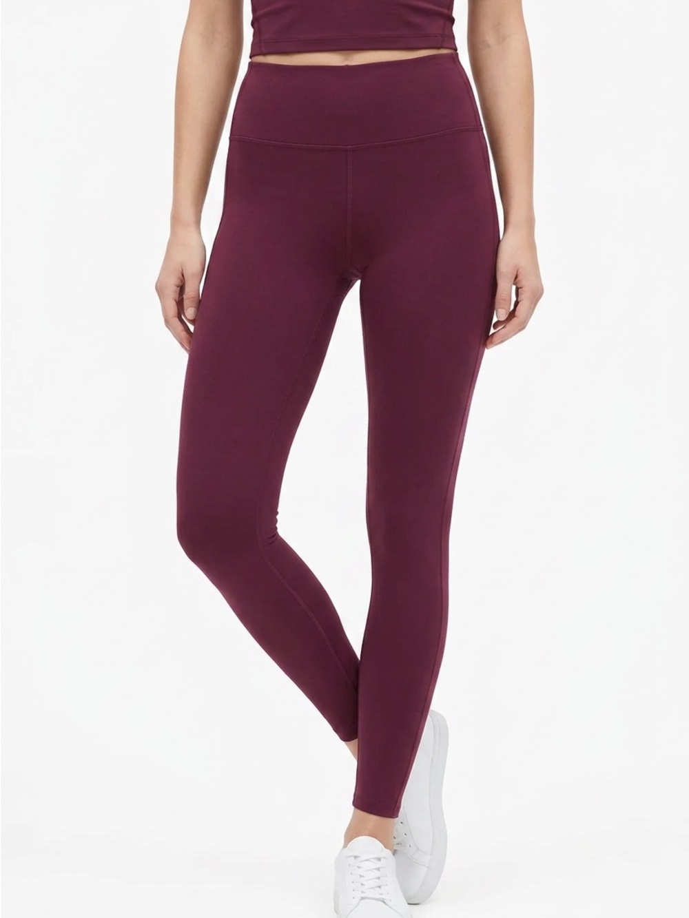 🏋|•FABLETICS•| Burgundy Motion 365 Running Workout Activewear Pants Size Small